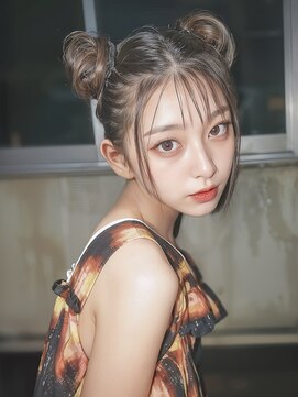 シンク オモテサンドウ(sync omotesando) 暗めカラー/チョコレートブラウン/お団子ヘア/ヘアアレンジ/韓国