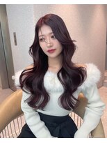 リリー(Lilley) マロンベージュ×小顔レイヤー×韓国風巻き×髪質改善