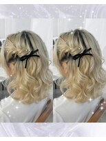 ヘアセット専門店 ナゴミ 池袋店(nagomi)&nbsp;ねじりハーフツイン