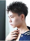 爽やかツーブロック刈り上げ【アップバングショート】