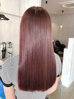 シェル 津山の手店(shel)&nbsp;10代20代大人可愛い髪質改善ピンクブラウン透明感カラー