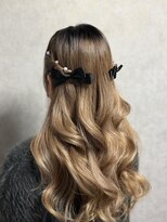 ティアラ 栄(TIARA)&nbsp;名古屋★栄/結婚式お呼ばれハーフツイン◎リボンヘアセット
