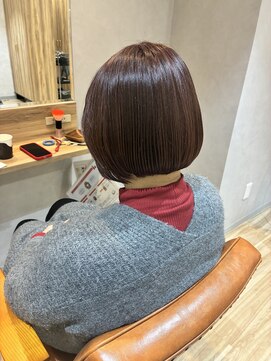 リアン 綱島(Lien) ローズブラウン/ボブ/髪質改善/艶カラー/ピンク/カット/82