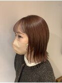 ボブ×インナーカラー