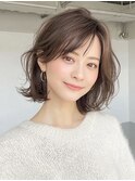 【イエベ春20代】柔らかく魅せる外ハネレイヤーボブ