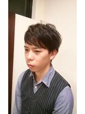 ツーブロックショート