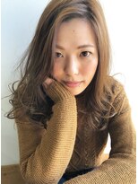 ヘアーガーデン シュシュ(hair garden chou chou)&nbsp;愛されかきあげバングスタイル☆ブラウンジュカラー