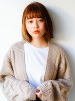 ネイヴィル オモテサンドウ(navile omotesando)&nbsp;☆大人かわいいインナーカラー×小顔外ハネボブ☆20代30代40代