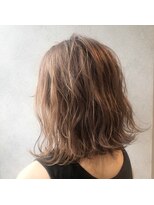 ヘアサロンM 新宿&nbsp;外ハネボブ/アッシユブラウン/ネオウルフ/デザインカラー