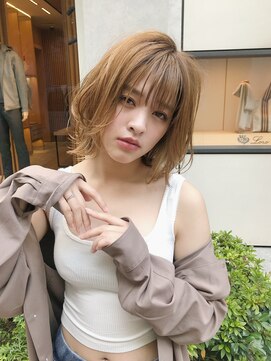 ロンドプランタン 恵比寿(Lond Printemps) 【Lond佐野】男ウケ小顔愛され外ハネセミディ メルティーカラー