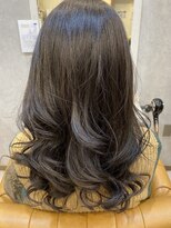 ヘアーサロン キー(Key) 色落ち後もかわいい♪透明感グレージュバレイヤージュセミロング