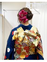 ロカット サロン(Roquat Salon) 成人式アップアレンジ【ヘアアレンジ　着付け/立川/立川/立川】