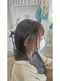 ベージュグレーインナーカラー