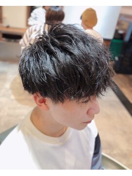 エイトメン 吉祥寺店(EIGHT MEN) 波打ちツイストスパイラルツーブロックアッシュブラックマッシュ