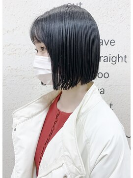 モリオ フロム ロンドン サッポロファクトリー店(morio FROM LONDON) 【morio札幌】札幌ボブ　大人かわいい黒髪ぱつっとボブ