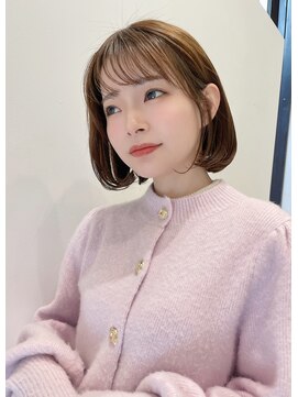 トルネード(TORNADO) 韓国風ボブ フェイスレイヤー 小顔補正カット タンバルモリt414