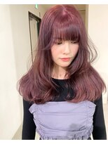 ニコフクオカヘアーメイク(NIKO Fukuoka Hair Make)&nbsp;【NIKO】ブリーチなしピンク.ピンクラベンダー.レイヤーカット