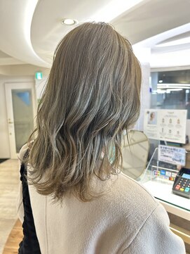 サロンドジョー(salon de joe) オリーブベージュダブルカラーブローチなしカラーケアカラー