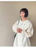 ぷつっと切りっぱなしボブ