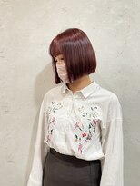 ブロッサム 東中野店&nbsp;大人可愛い丸みボブピンクラベンダーベージュベビーピンク