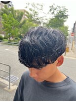 ノイセル 西本町(Noisyle)&nbsp;癖毛風シャドウパーマツーブロ刈り上げマッシュ