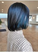 インナーカラーボブ/ショートカット/ショートヘア/30代/40代