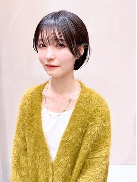 ガーデンヨコハマエスト(GARDEN YOKOHAMA est) 前髪　イメチェン　ショートボブ　暗髪