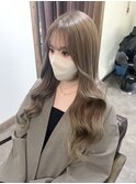 プルエクステ 10代 20代 オリーブベージュ エクステ 韓国風