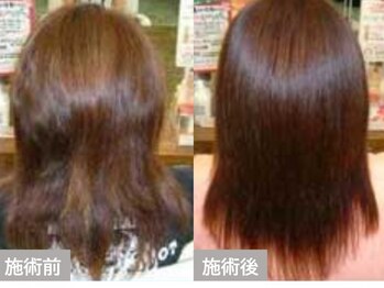 美容室 ワークス ヘアーの写真/【西尾市】くせ毛でお悩みのお客様多数ご来店◎自然な仕上がりが高評価♪縮毛矯正はお任せ下さい☆