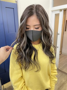 エトラ 渋谷店(etora) 小顔　ネビージュグレージュハイライトカラー◎