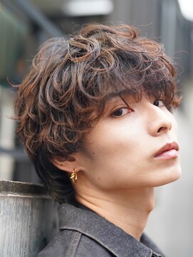 フィフスパーク(fifth PARK) 渋谷緩めシャドウパーマスパイラルパーマメンズマッシュウルフ