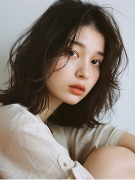 フレイムス 高崎(Frames) 20代30代40代★大人おしゃれセンターパートウェーブ