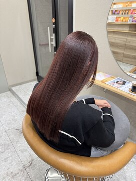 シカ 神戸三宮元町店(Cica) 髪質改善 トリートメント ピンクベージュ ストレート 神戸 三宮