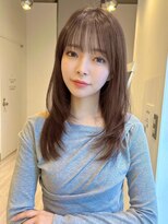 ヴェイン 渋谷(vain)&nbsp;ハイレイヤー ミディアムヘア  マットブラウン