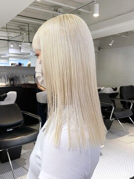 アルバム 渋谷パルコ(ALBUM) ホワイトブロンドワイドバング美髪韓国ヘア_ba405191