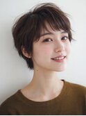 くびれヘア ハイライトカラー アプリコットオレンジ 夏