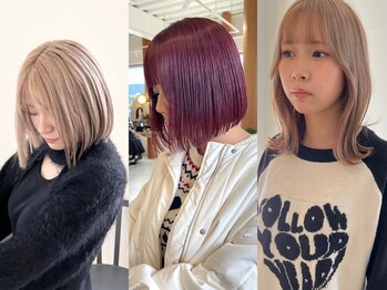 HUE カラー/ダブルカラー/ブリーチ 富山【ヒュー】