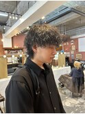 波巻きツイストスパイラルウルフカットケアパーマ
