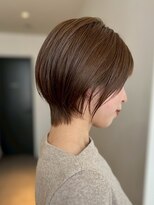 ワンバイジエクト 梅田&nbsp;似合わせショート/細めハイライト/くすみベージュ/ショートボブ