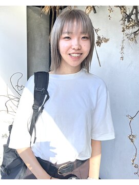 ディレクト(Direct) ショートボブハイライトレイヤーカットヘアセット髪質改善天文館