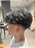 MEN’S HAIR/ブルーブラック/フェザーパーマ/柏