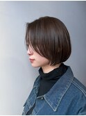 【SANA】ニュアンスボブ/柔らかいボブスタイル/シアーブラウン
