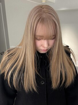 【yurino】Wcolor/ホワイトベージュ◎