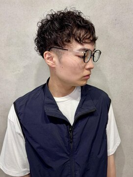 2ブロックマッシュ×パーマスタイル