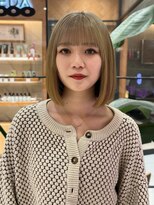 ピークアブー アヴェダ 池袋東武(PEEK-A-BOO AVEDA)&nbsp;ワイドバング×切っぱなしボブ