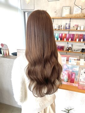 シェル 津山の手店(shel) 10代20代髪質改善くすみベージュ透明感カラー