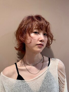 ランフィー(ramphy) ブリーチカラーピンクブラウン！