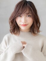 モッズヘア 越谷(mod's hair)&nbsp;エンドカラーハイライト大人かわいいボブパーマX越谷20代30代