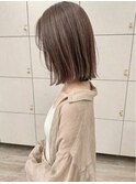 くびレイヤーエモージュ前髪モテベージュレイヤーミディ【立川】