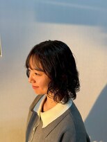 ノーヴァ バイ ボナ 前橋店(nova by bona) くせ毛風パーマで大人ボブに小顔魅せスタイル